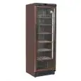 VETRINA REFRIGERATA PER VINO - MOD. TW 400 - VENTILATO - TEMPERATURA °C +7/+18 - N. 1 PORTA IN VETRO - STRUTTURA IN LAMIERA VERNICIATA MARRONE - CAPACITA' Lt 350 - POTENZA W 300 - ALIMENTAZIONE 230/50Hz MONOFASE - DIMENSIONI cm L 59,5 x P 62 x H 183 - NOR