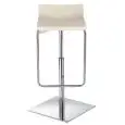 SGABELLO MICRO - MOD. MICRO X - SEDUTA IN TECNOPOLIMERO - TELAIO E BASE CROMATI - GIREVOLE E REGOLABILE IN ALTEZZA - PER USO INTERNO - DIM. cm L 35 x P 37 x H 69/84 - NORMA CE