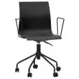 Poltrona ufficio - colore nero - Struttura in metallo verniciato, scocca in polipropilene - Modello 1628-EV11N-N