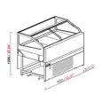 VETRINA PASTICCERIA SNACK SENZA RISERVA - SEMILAVORATA DA PANNELLARE - MOD. SAM80 VBD H 1200 - VETRI BASSI DRITTI - REFRIGERAZIONE VENTILATA - ALIMENTAZIONE V 230/50HZ MONOFASE - CON UNITA' CONDENSATRICE INCORPORATA - ALTEZZA cm 120