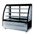 VETRINA PASTICCERIA - MOD. ROUND - VETRI FRONTALI CURVI - VENTILATA - TEMPERATURA 0/+8°C - ALIMENTAZIONE MONOFASE 230V/1/50 Hz - ALTEZZA cm 135 - NORMA CE