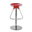 SGABELLO OCTO - MOD. OCTO - SEDUTA E POGGIAPIEDI IN TECNOPOLIMERO - TELAIO CROMATO O SATINATO - GIREVOLE E REGOLABILE IN ALTEZZA - PER USO INTERNO - DIM. cm L 40 x P 40 x H 52/75 - NORMA CE