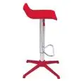 SGABELLO OVER - MOD. OVER - SEDUTA IN TECNOPOLIMERO - TELAIO CROMATO - COLORE BASE ABBINATO ALLA SEDUTA - GIREVOLE E REGOLABILE IN ALTEZZA - PER USO INTERNO - DIM. cm L 40 x P 40 x H 60/80 - NORMA CE