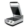 PIASTRA ELETTRICA IN VETROCERAMICA SPIDOGLASS - Mod. SP010E - Comandi digitali - Piastra singola liscia nera - Piano cottura cm 25x25 - Potenza Kw 1,5 - Alimentazione MONOFASE 230V/1/50-60Hz - Dimensioni cm. L 33,1 x P 45,8 x 17,6 h