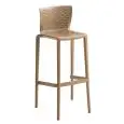 SGABELLO SPYKER STOOL - MOD. SPYKER STOOL - SGABELLO IMPILABILE IN TECNOPOLIMERO - PER USO INTERNO/ESTERNO - DIM. cm L 47,5 x P 46 x H 102,5 - NORMA CE