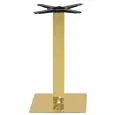 BASE - MOD. EG1 - STRUTTURA IN METALLO DORATO - DIM. cm L 40 x P 40 x h 72 - NORMA CE