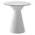 TAVOLO - MOD. ROLLER - STRUTTURA IN TECNOPOLIMERO - PIANO IN COMPACTOP - PER USO INTERNO/ESTERNO - ALTEZZA cm 74 - NORMA CE