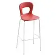 SGABELLO BLOG IMBOTTITO - MOD. BLOG 68 - SGABELLO CON SEDUTA IN PELLE O TESSUTO - TELAIO IN METALLO CROMATO O VERNICIATO - PER USO INTERNO - DIM. cm L 45 x P 45 x H 97 - NORMA CE
