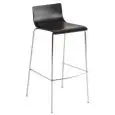 SGABELLO LILA' - MOD. LILA' 69 - SCOCCA IN LEGNO CURVATO, VERNICIATA - TELAIO IMPILABILE IN METALLO CROMATO - PER USO INTERNO - DIM. cm L 47 x P 50 x H 89 - NORMA CE