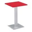 TAVOLO - MOD. TKITT.BQAJ - BASAMENTO BQJ QUADRATO (cm 40x40) IN METALLO SOVRASTAMPATO CON TECNOPOLIMERO - COLONNA IN ALLUMINIO ANODIZZATO - BASAMENTO DISPONIBILE NEI COLORI ALLUMINIO E NERO - PIANO IN TECNOPOLIMERO - PER USO ESTERNO - CONFEZIONE DA N. 3 -