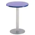 TAVOLO - MOD. TKITT.BTAK54 - BASAMENTO BTAK54 ROTONDO (ø cm 54) IN METALLO SOVRASTAMPATO CON TECNOPOLIMERO - COLONNA IN ALLUMINIO ANODIZZATO - BASAMENTO DISPONIBILE NEI COLORI ALLUMINIO E NERO - PIANO IN TECNOPOLIMERO - PER USO ESTERNO - CONFEZIONE DA N. 