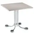 TAVOLO - MOD. TCONT.STEADY - TAVOLO A CONTRAPPESI - STRUTTURA IN ALLUMINIO ANODIZZATO - PIANO IN TECNOPOLIMERO - PER USO ESTERNO - ALTEZZA cm 75 - NORMA CE