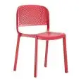 SEDIA DOME - MOD. DOME 261 - SEDIA IN POLIPROPILENE CARICATO CON FIBRA DI VETRO - SEDILE E SCHIENALE TRAFORATI - PER USO INTERNO/ESTERNO - DIM. cm L 52 x P 53 x H 81 - NORMA CE