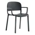 SEDIA DOME CON BRACCIOLI - MOD. DOME 265 - SEDIA IN POLIPROPILENE CARICATO CON FIBRA DI VETRO - PER USO INTERNO/ESTERNO - DIM. cm L 58 x P 53 x H 81 - NORMA CE