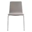 SEDIA INGA IMBOTTITA - MOD. INGA 5683 - STRUTTURA IN TUBO D'ACCIAIO CROMATO O VERNICIATO - SCOCCA IMBOTTITA - PER USO INTERNO - DIM. cm L 50,5 x P 52 x H 80,5 - NORMA CE