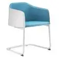 SEDIA LAJA IMBOTTITA CON BRACCIOLI - MOD. LAJA 882 - STRUTTURA IN ACCIAIO RIVESTITA DA SCHIUMA DI POLIURETANO ESPANSO - SEDUTA FORMATA DA CINGHIE ELASTICHE INCROCIATE - SCHIENALE LEGGERMENTE ELASTICO ED ACCOGLIENTE - PER USO INTERNO - DIM. cm L 57 x P 52 