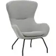 Poltrona - colore grigio - Struttura in metallo verniciato, scocca imbottita rivestita in tessuto - Modello 1659-DA1G-01