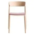 SEDIA NEMEA IMBOTTITA - MOD. NEMEA 2821 - STRUTTURA IN MASSELLO DI FRASSINO - SEDILE IN MULTISTRATO IMBOTTITO E RIVESTITO IN TESSUTO O PELLE - PER USO INTERNO - DIM. cm L 52 x P 50 x H 76,5 - NORMA CE