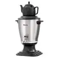 TEIERA SAMOVAR - MOD. 191004 - IN ACCIAIO INOX E PLASTICA - CAPACITA' LT 3,2 - ALIMENTAZIONE MONOFASE 230V/1/50Hz - POTENZA KW 2 - DIMENSIONI cm L 27 x P 27,5 x H 49,5 (COMPRESO BROCCA)