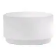 SGABELLO BASSO LUMINOSO - MOD. WOW 475 - STRUTTURA IN POLIETILENE BIANCO TRASPARENTE ALLA LUCE - BASE VERNICIATA BIANCO BUCCIATO - PER USO INTERNO - DIM. cm Ø 66 x H 37 - NORMA CE