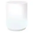 TAVOLINO - MOD. WOW 486 - STRUTTURA IN POLIETILENE BIANCO - RIPIANO IN METACRILATO - PER USO INTERNO - DIM. cm Ø 40 x H 49 - NORMA CE