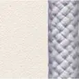 FINITURA COLORE BIANCO OPACO E CORDA SINTETICA GRIGIO CHIARO