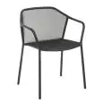 POLTRONCINA DARWIN CON BRACCIOLI - MOD. 522 - STRUTTURA IN ACCIAIO VERNICIATO - PER USO ESTERNO - DIM. cm L 60 x P 55 x H 77 - NORMA CE