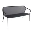 DIVANO 2 POSTI DARWIN - MOD. 527 - STRUTTURA IN ACCIAIO VERNICIATO - PER USO ESTERNO - DIM. cm L 140 x P 73 x H 75 - NORMA CE