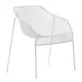 POLTRONCINA HEAVEN CON BRACCIOLI - MOD. 486 - STRUTTURA IN ACCIAIO VERNICIATO - PER USO ESTERNO - DIM. cm L 69 x P 61 x H 79 - NORMA CE
