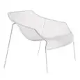 POLTRONA HEAVEN CON BRACCIOLI - MOD. 487 - STRUTTURA IN ACCIAIO VERNICIATO - PER USO ESTERNO - DIM. cm L 94 x P 78 x H 69 - NORMA CE