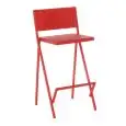 SGABELLO MIA - MOD. 412 - STRUTTURA IN ACCIAIO VERNICIATO - SEDUTA IN ALLUMINIO VERNICIATO - PER USO INTERNO/ESTERNO - DIM. cm L 47 x P 50 x H 99 - NORMA CE