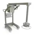 TURBO-FRANTUMATORE - Mod. TRX-21 - Struttura in acciaio inox 18/10 - 1 velocità - Capacità max recipiente lt 800 - Alimentazione trifase 400V/3/50Hz - Potenza W 2200 - Dimensioni cm L 56,8 x P 164,3 x 121,9 h