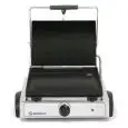 PIASTRA COTTURA IN GHISA - ELETTRICA - Mod GLM-6 - Piastra singola liscia - Piano cottura liscio: cm L36,5 x P24,5 - Potenza 3000 W - Alimentazione monofase 230V/1/50-60Hz - Dimensioni cm L 51,2 x P 43 x 24 h - Norma CE