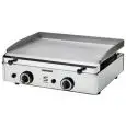 Fry Top a gas professionale da banco piastra liscia in acciaio Sammic SPG-601