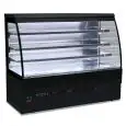 ESPOSITORE MURALE REFRIGERATO - MOD. EVO SELF - VERNICIATO NERO - IDEALE PER CARNI, SALUMI E LATTICINI PRE CONFEZIONATI - VENTILATO - TEMPERATURA MINIMA DI ESERCIZIO °C +3/+5 - SELF SERVICE - NON CANALIZZABILE - NORMA CE