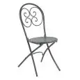 SEDIA PIEGHEVOLE PIGALLE - MOD. 924 - STRUTTURA IN ACCIAIO VERNICIATO - PER USO ESTERNO - DIM. cm L 42 x P 57 x H 88 - NORMA CE