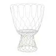 POLTRONCINA RE-TROUVE' - MOD. 566 - STRUTTURA IN ACCIAIO VERNICIATO - PER USO ESTERNO - DIM. cm L 76 x P 61 x H 105 - NORMA CE