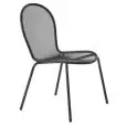 SEDIA RONDA - MOD. 111 - STRUTTURA IN ACCIAIO VERNICIATO - PER USO ESTERNO - DIM. cm L 59 x P 63 x H 85 - NORMA CE