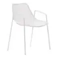 POLTRONCINA ROUND - MOD. 466 - STRUTTURA IN ACCIAIO VERNICIATO - PER USO ESTERNO - DIM. cm L 63 x P 58 x H 79 - NORMA CE