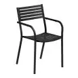 POLTRONCINA SEGNO - MOD. 268 - STRUTTURA IN ACCIAIO VERNICIATO - PER USO ESTERNO - DIM. cm L 52 x P 53 x H 84 - NORMA CE