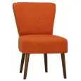 Poltrona - colore arancione - Struttura in legno, rivestimento in tessuto - Modello 1713-DK70A-01