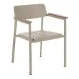 POLTRONCINA SHINE - MOD. 248 - STRUTTURA IN ALLUMINIO VERNICIATO - CON BRACCIOLI IN TEAK - PER USO INTERNO/ESTERNO - DIM. cm L 60 x P 57 x H 78 - NORMA CE