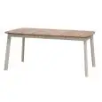 TAVOLO RETTANGOLARE DA INTERNO ED ESTERNO SHINE - STRUTTURA IN ALLUMINIO VERNICIATO - POSSIBILITA' DI SCELTA TRA PIANO IN TEAK E PIANO IN HPL - NORMA CE