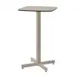 TAVOLO QUADRATO SHINE - MOD. 255/258 - STRUTTURA IN ALLUMINIO VERNICIATO - PIANO IN HPL - PER USO INTERNO/ESTERNO - DIM. BASAMENTO cm L 66 x P 66 x H 103 - DIM. PIANO cm L 60 x P 60 x H 1,2 - NORMA CE