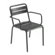 POLTRONCINA STAR - MOD. 162 - STRUTTURA IN ACCIAIO VERNICIATO - PER USO INTERNO/ESTERNO - DIM. cm L 58 x P 61 x H 81 - NORMA CE