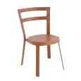 SEDIA THOR - MOD. 655 - STRUTTURA IN ACCIAIO VERNICIATO - PER USO INTERNO/ESTERNO - DIM. cm L 52 x P 55 x H 80 - NORMA CE