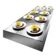 VASCA RISCALDATA GN BAGNOMARIA con piani forati - GN - in acciaio inox - Temperatura 60°C/70°C