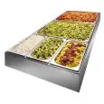 VASCA RISCALDATA GN BAGNOMARIA PER VASCHETTE (non incluse) - GN - in acciaio inox - Temperatura 60°C/70°C