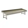 BANCO REFRIGERATO PER ESPOSIZIONE E VENDITA PESCE - Mod CRISTAL 1 - Refrigerazione tramite evaporatore statico a piastra - Temperatura -1° / +4° C - Profondità piano espositivo: 90,9 cm