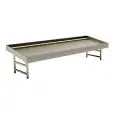 BANCO NEUTRO PER ESPOSIZIONE E VENDITA PESCE (SENZA UNITA' CONDENSATRICE) - Mod BANCARELLA - Profondità piano espositivo: 90,9 cm